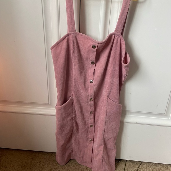 Pink corduroy dress - Picture 1 of 6